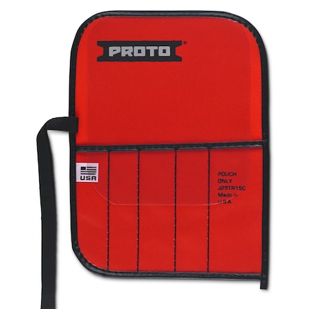 Proto Red Canvas 5-Pocket Tool Roll J25TR15C